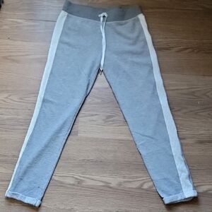 Juicy Couture Gray and White Sweatpants with Tapered Ankles